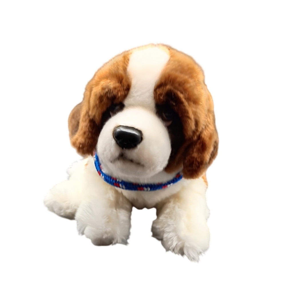 Toys R Us Saint Bernard Plush Stuffed Animal Brown White Dog 2013 Plush Toy